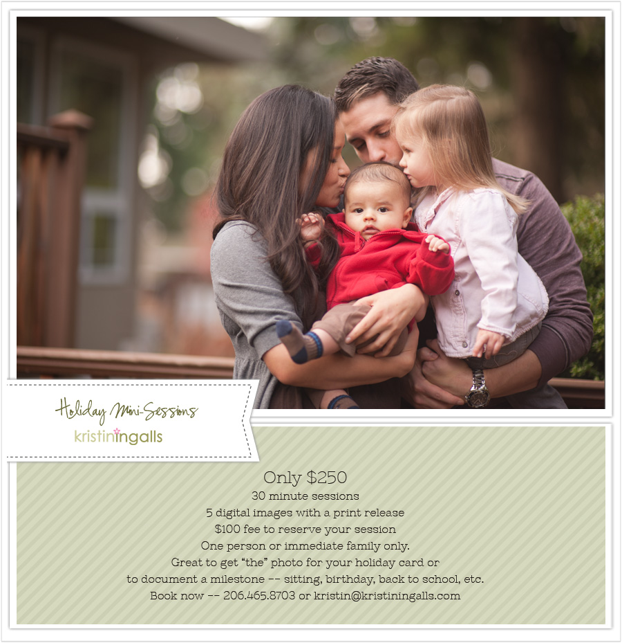 Holiday Mini Sessions with Kristin Ingalls